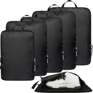 BAGAIL 6 Set Ultralight Compression Packing Cubes Packing Organizer for Travel Accessories Luggage Suitcase Backpack